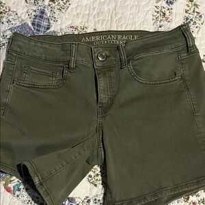 American Eagle Outfitters Women's Green Jean Shorts